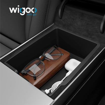 Wigoo Armrest Console Organizer for Tesla Model Y/3